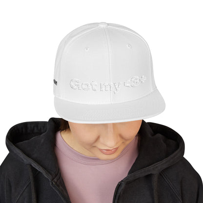White Font "Got My <3 +" (Got My Heart Positive) Snapback Cap, Embroidered Hat, Casual Streetwear, Gift for Him/Her, (Many color variants)