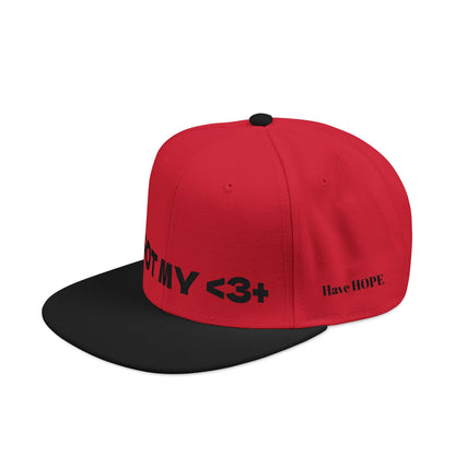 "Got My <3 +" (Got My Heart Positive) Snapback Cap, Embroidered Hat, Casual Streetwear, Gift for Him/Her, (Many color variants)