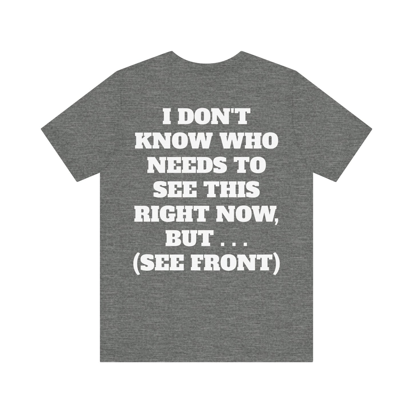 Rule Breaker Motivational Messaging Variants are White, Grey, Black "STOP BEING SO D*** HARD ON YOURSELF." Unisex Jersey Short Sleeve Tee (Color Group 1of4)