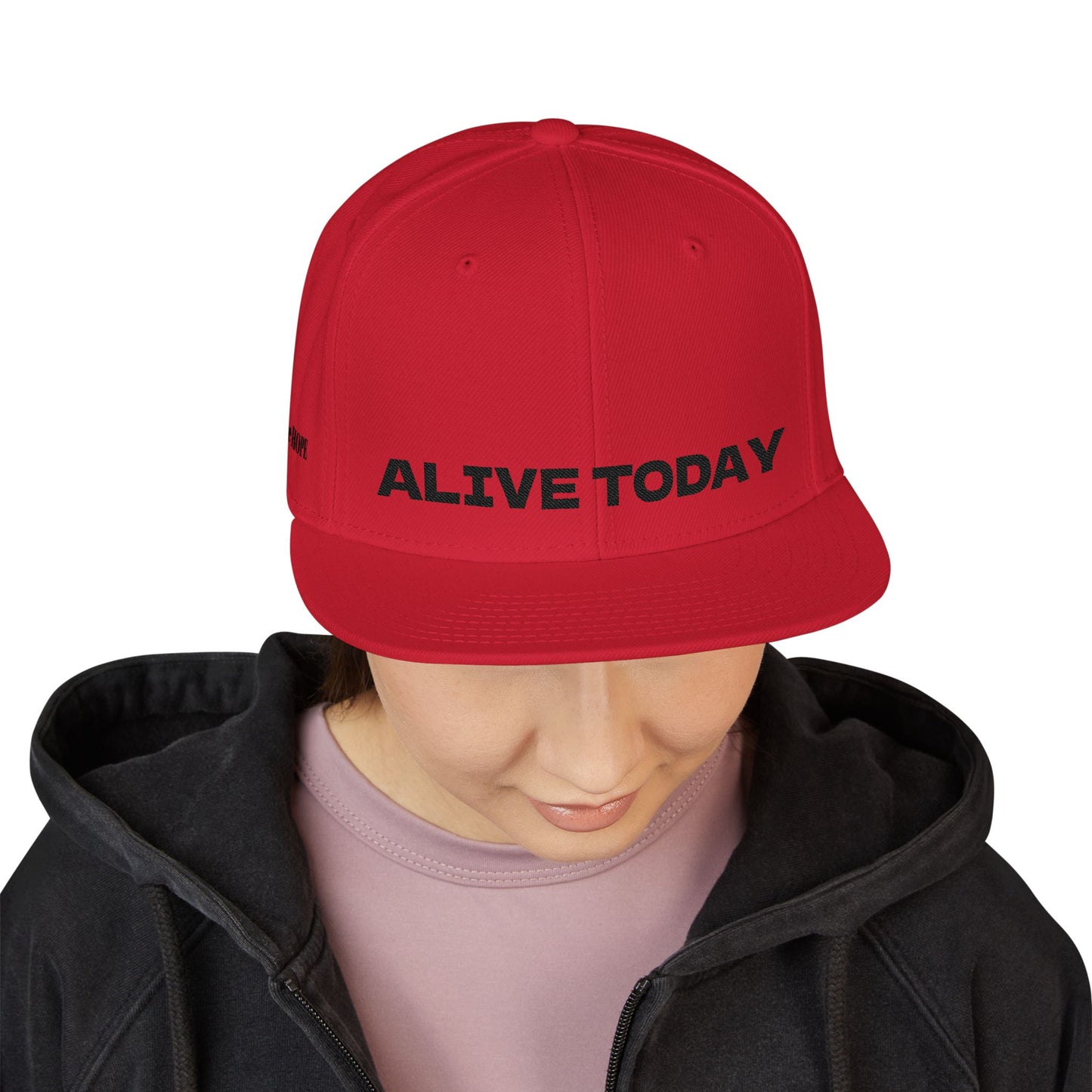 "ALIVE TODAY" Snapback Cap, Embroidered Hat, Casual Streetwear (Many color variants)