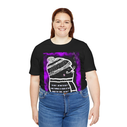 "Single now.... Are you brave enough to swipe right in person?" -Rizz ( Coffee ) Monster Unisex Jersey Short Sleeve Tee