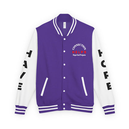 The Survivor Have Hope Inspired Unisex Heavyweight Letterman Jacket - Empowering Message "Make them your B**** instead." Comes in many color variants!