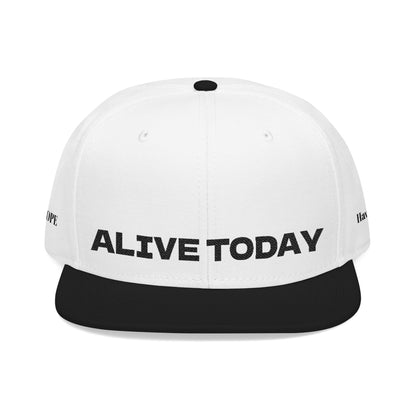 "ALIVE TODAY" Snapback Cap, Embroidered Hat, Casual Streetwear (Many color variants)